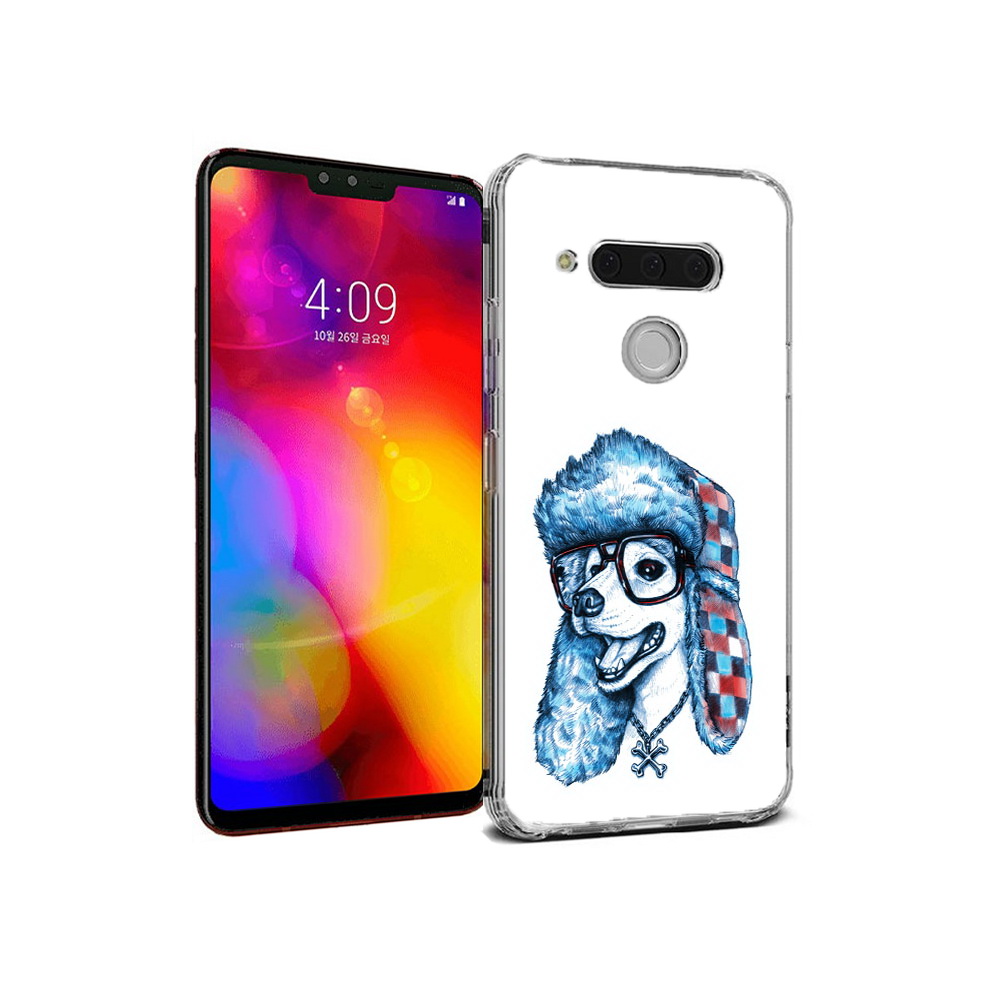 

Чехол MyPads Tocco для LG V40 ThinQ зимний пес (PT121590.74.362), Прозрачный, Tocco