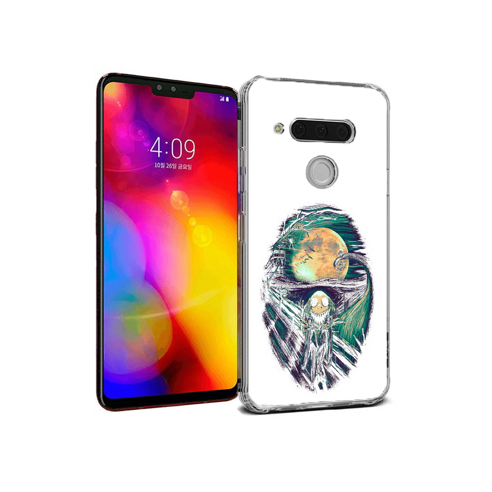 

Чехол MyPads Tocco для LG V40 ThinQ зубастое существо абстракция (PT121590.74.370), Прозрачный, Tocco