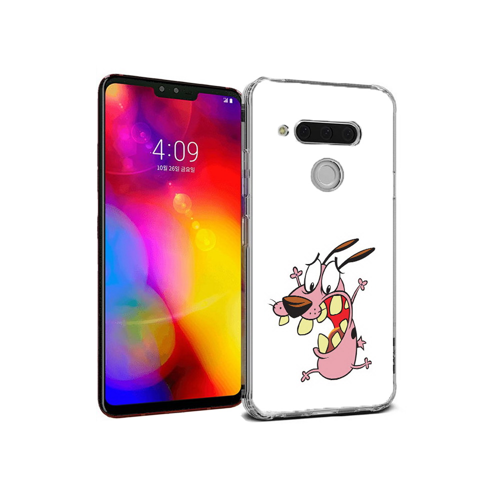 

Чехол MyPads Tocco для LG V40 ThinQ зубастый бобик (PT121590.74.371), Прозрачный, Tocco