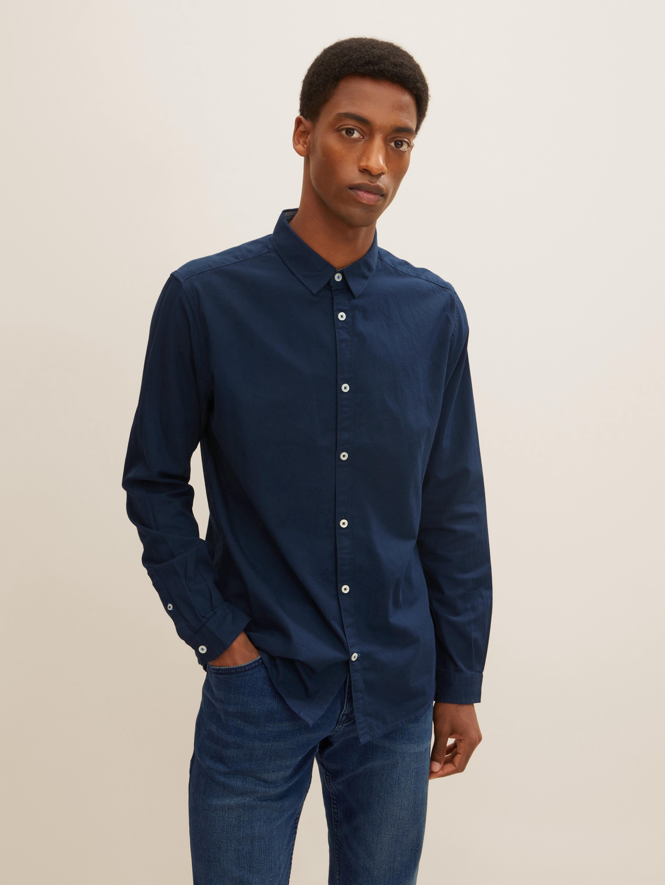 

Рубашка мужская TOM TAILOR 1023881 синяя 3XL, 1023881