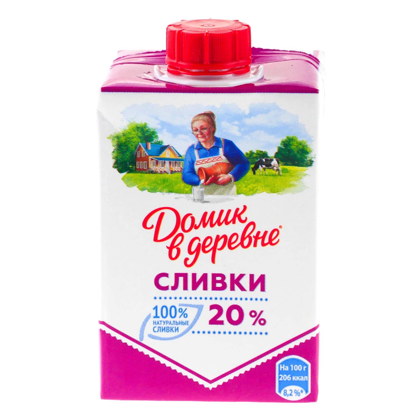 Сливки домик в деревне 20% 480 гр