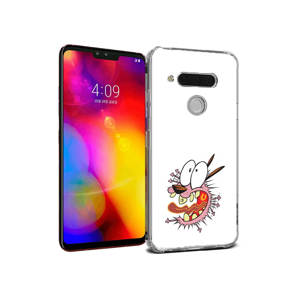 

Чехол MyPads Tocco для LG V40 ThinQ испуганный бобик (PT121590.74.381), Прозрачный, Tocco