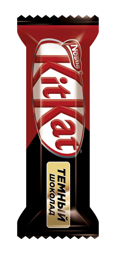 фото Батончики kitkat dark с хрустящей вафлей в темном шоколаде 300 г kit kat