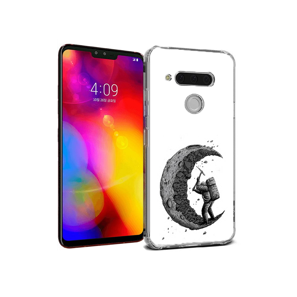 

Чехол MyPads Tocco для LG V40 ThinQ камненная луна (PT121590.74.384), Прозрачный, Tocco
