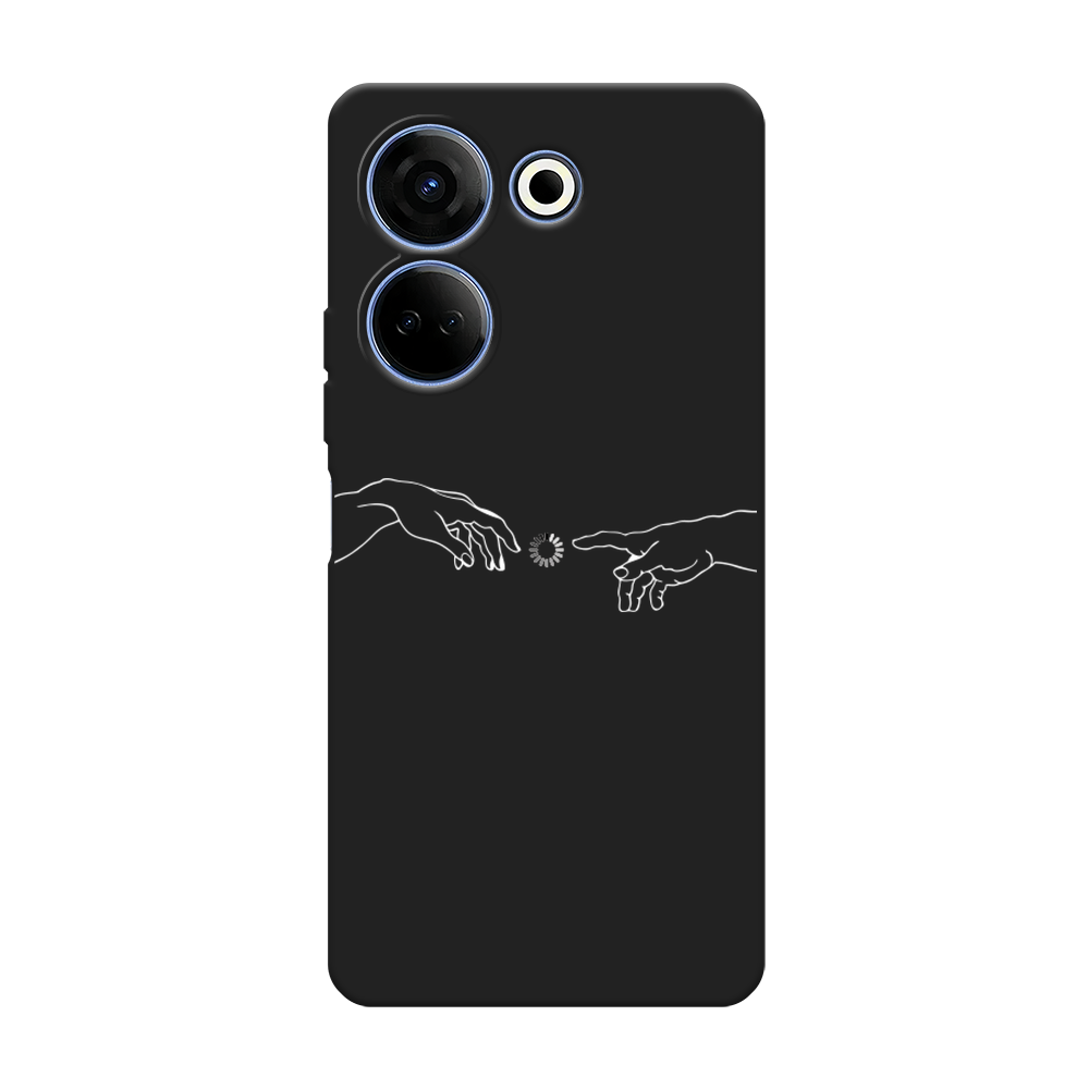 

Чехол Awog на Tecno Camon 20 Pro 4G "Загрузка творения", Белый;серый;прозрачный