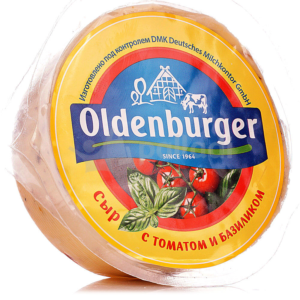 

Сыр полутвердый Oldenburger с томатами и базиликом 50% +-3,6 кг