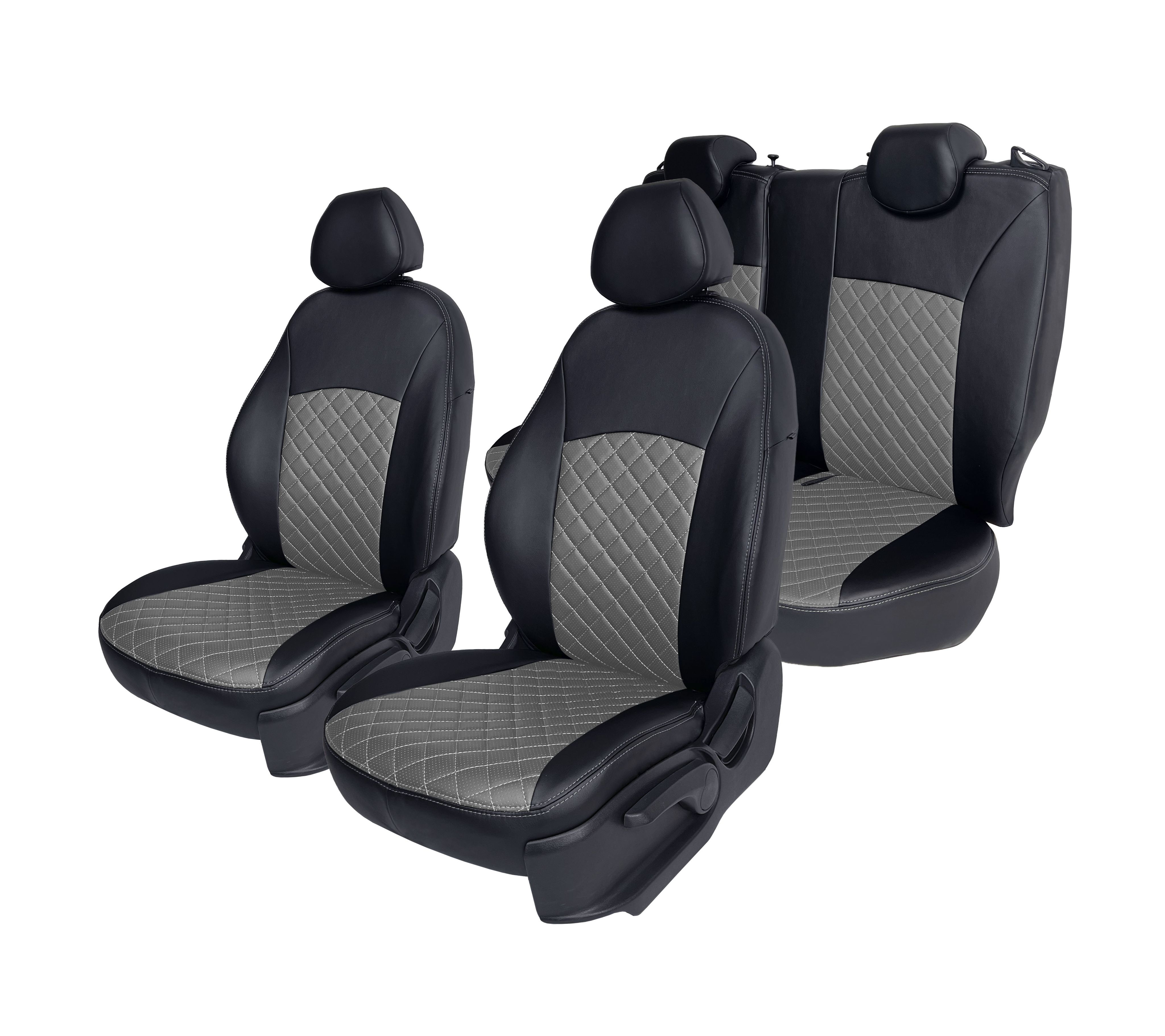 

Чехлы на сиденья Chevrolet Aveo -1 2002-2011 г.в., T200T250 Седан Ravon Nexia R3 2016-201, Серый