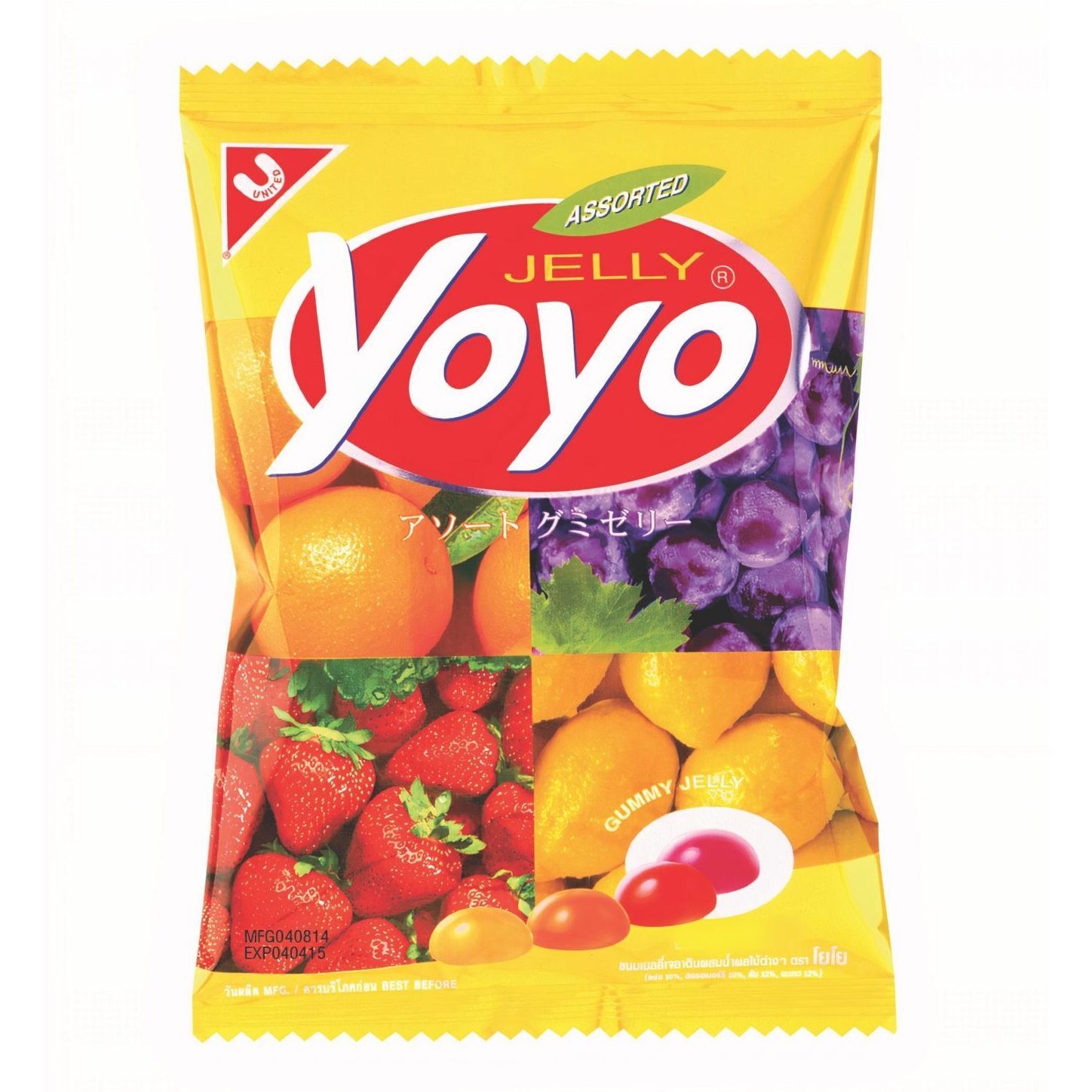 

Конфеты желейные Yoyo Jelly Ассорти фруктовое 80 г