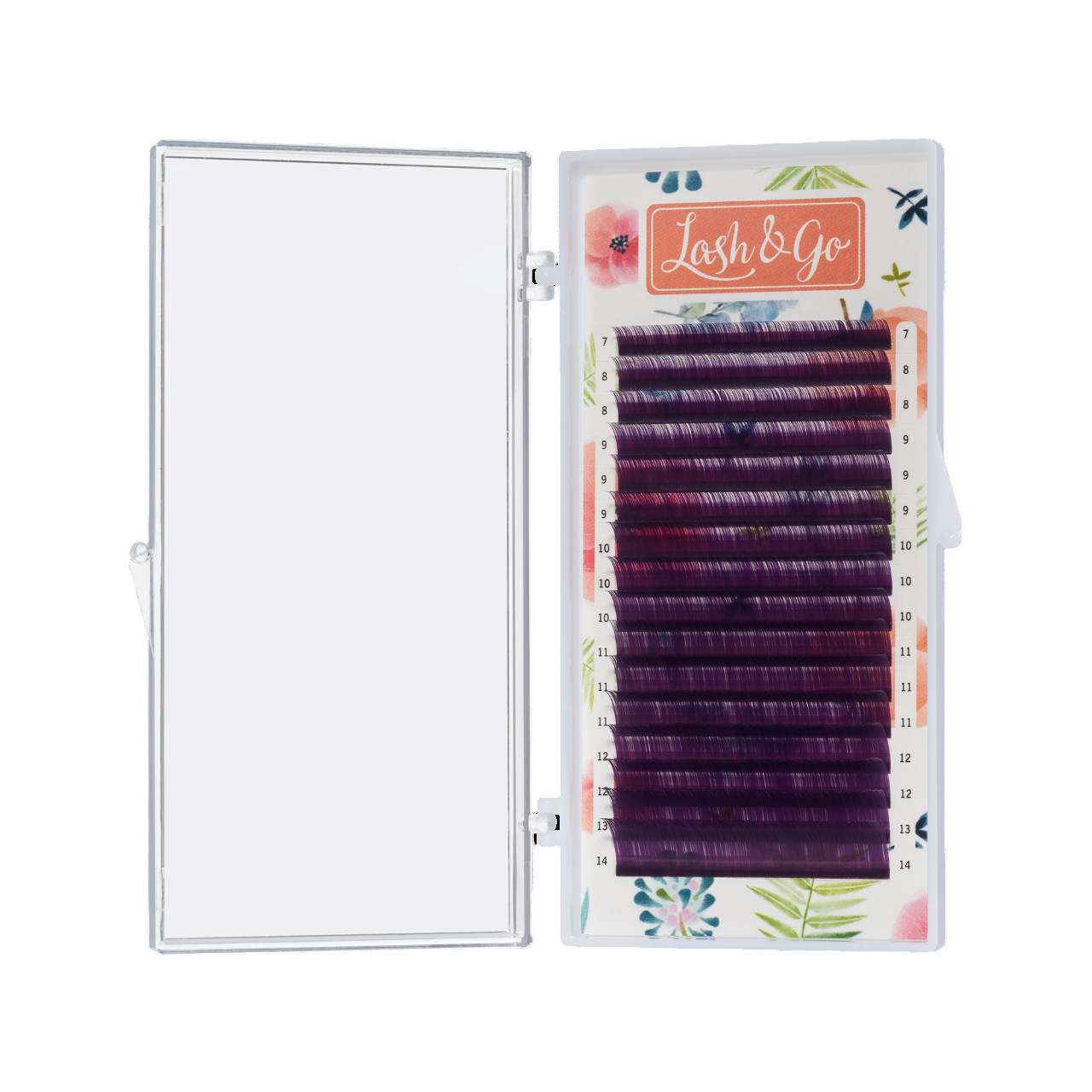 

Ресницы на ленте Lash&Go Фиолетовый, 16 линий 0,07, C, 7-14 mm