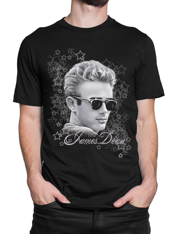 

Футболка мужская Dream Shirts Джеймс Дин черная XL, Джеймс Дин