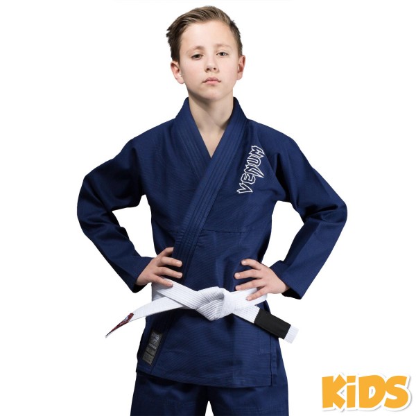 фото Кимоно venum contender kids navy blue, с2