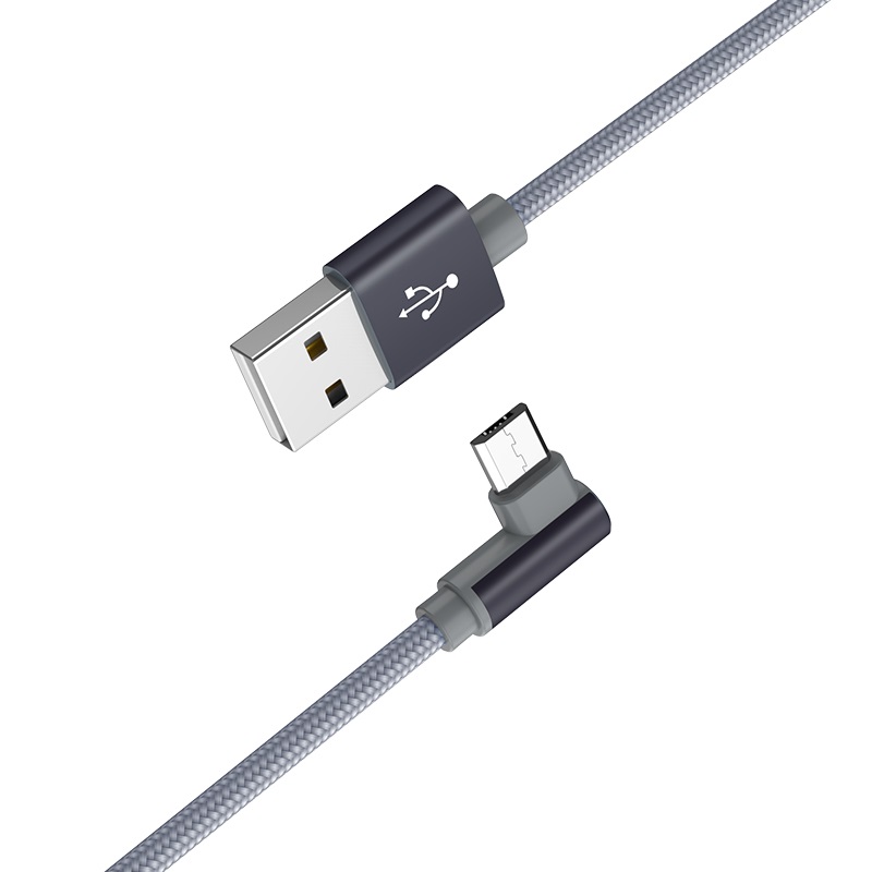 

Дата-кабель Borofone BX26 USB - Micro USB нейлон 2.4A 1 м Metal Grey (повреждена упаковка)
