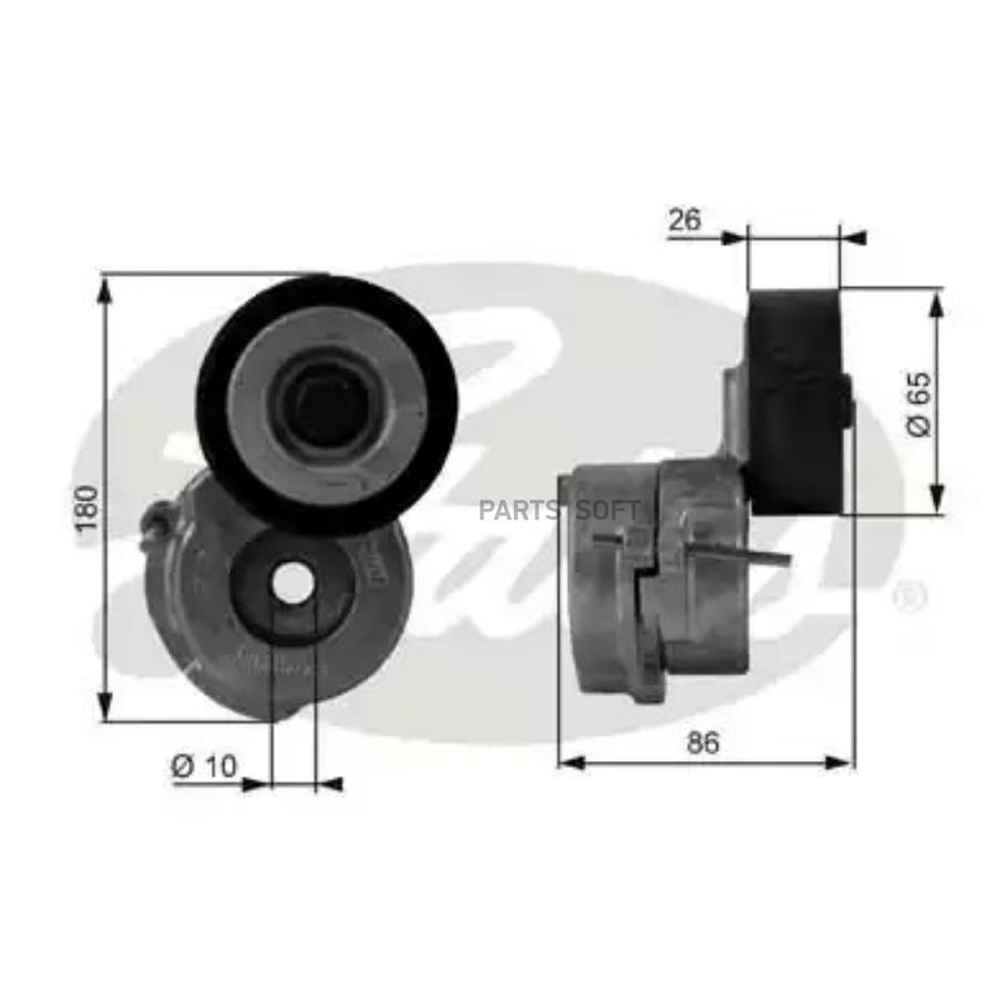 

T38440_ролик натяжной fiat grande punto 1.3d 05>, opel agila/astra/combo/corsa 1.3cdti 03