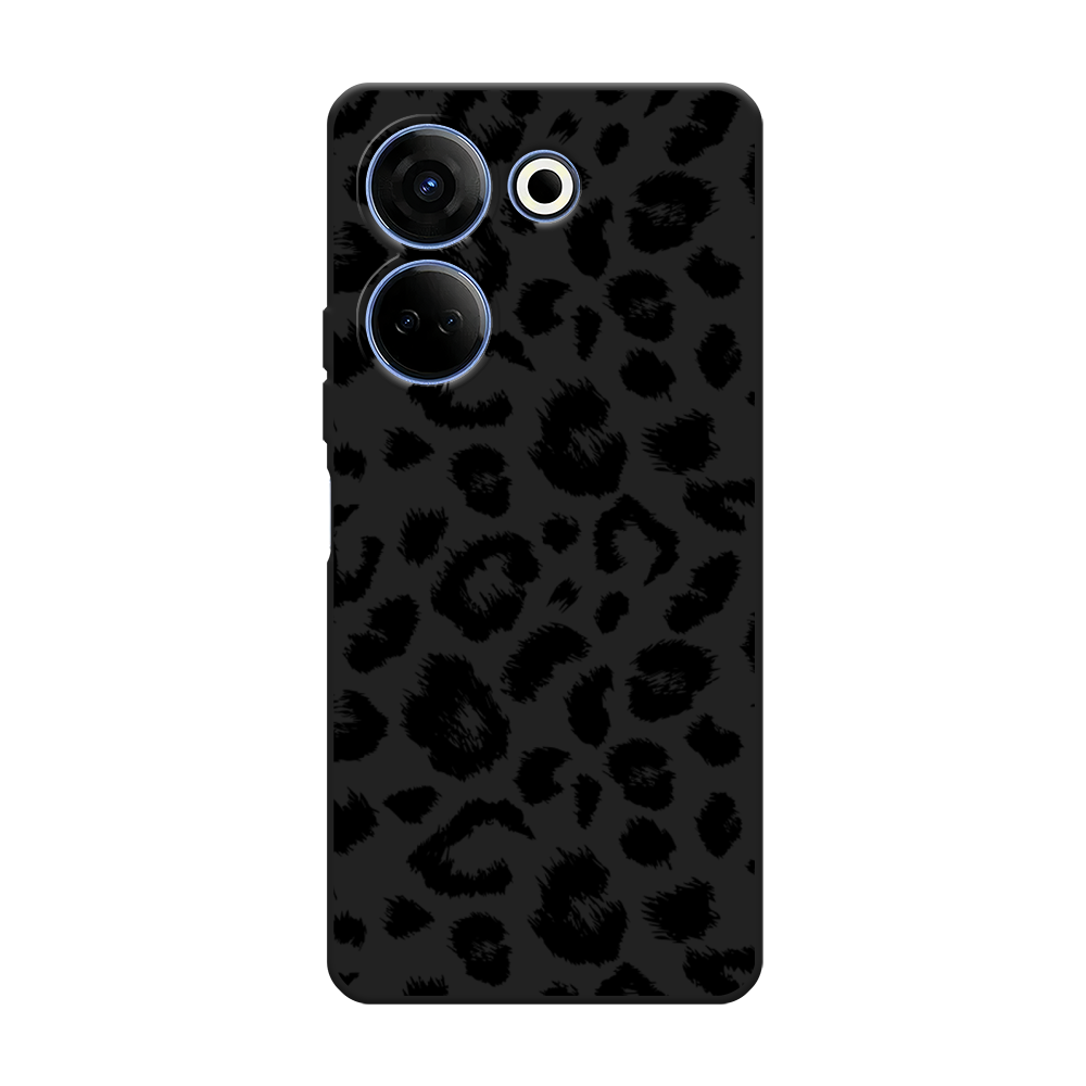 

Чехол Awog на Tecno Camon 20 Pro 4G "Окрас леопарда фон", Черный