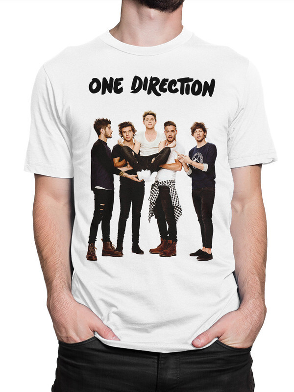 

Футболка мужская Dream Shirts Группа One Direction белая 2XL, Группа One Direction