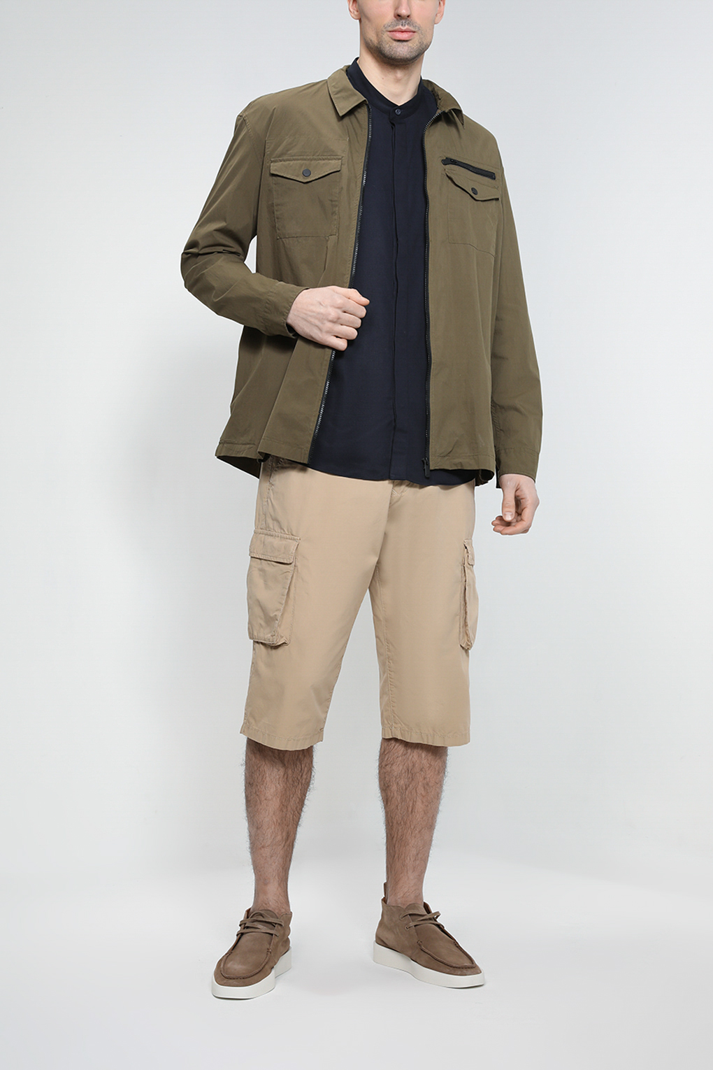 

Рубашка мужская Esprit Casual 022EO2F303 синяя 2XL, Синий, 022EO2F303