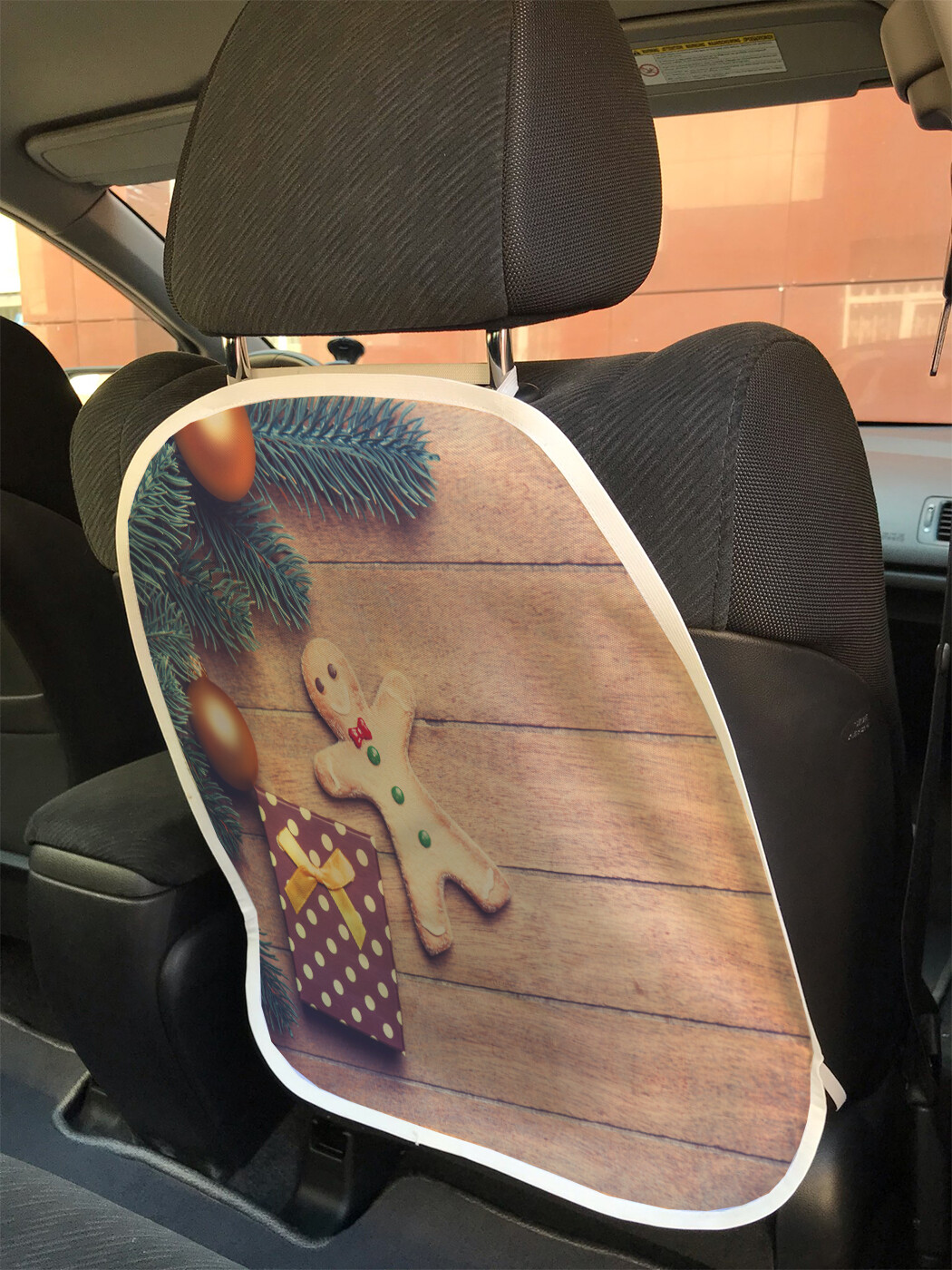 

Накидка на спинку сиденья JoyArty Пряничный человечек на досках, 45х62, Пряничный человечек на досках