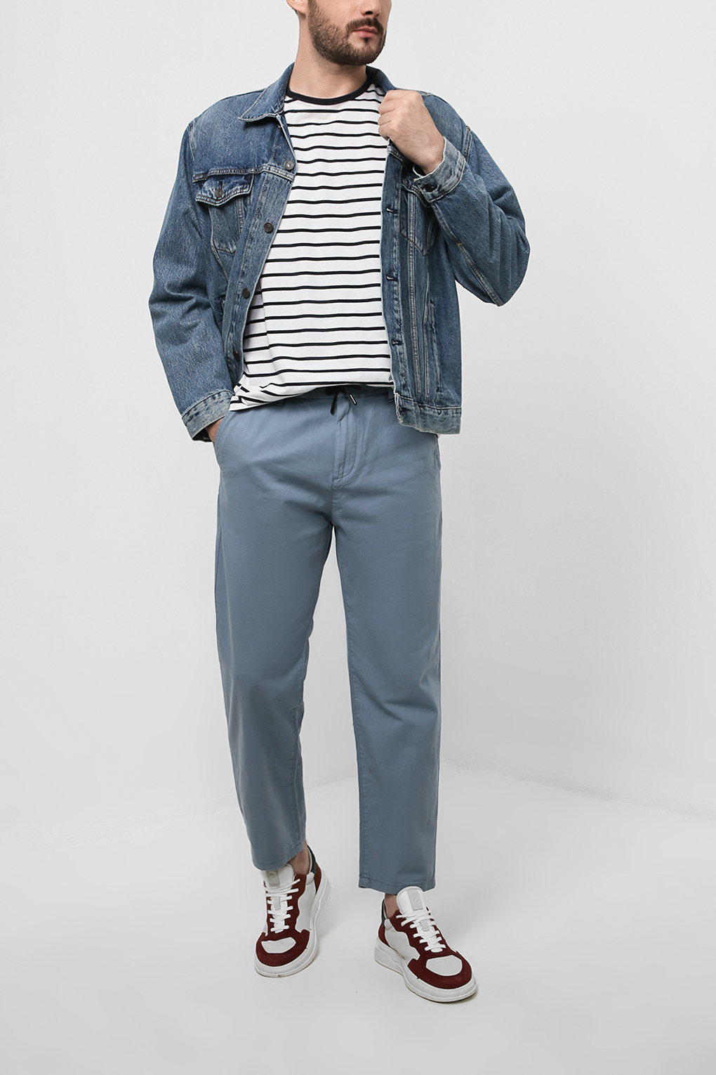 

Брюки мужские Esprit Casual 032EE2B303 голубые 31/32, Голубой, 032EE2B303
