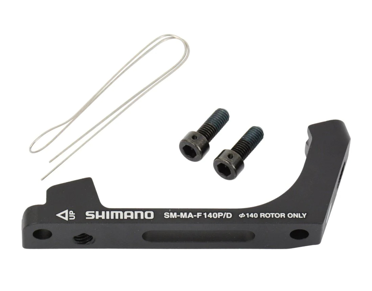 

Адаптер диск тормоза Shimano F140P/D болт фиксир.2шт для 25 мм фиксир. Провол 1шт., Черный, F140P/D