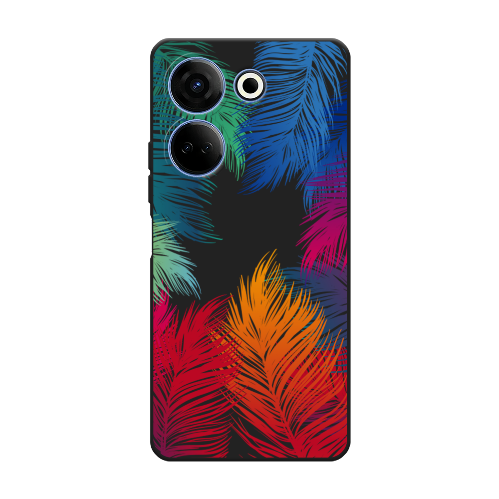 Чехол Awog на Tecno Camon 20 Pro 4G Рамка из перьев