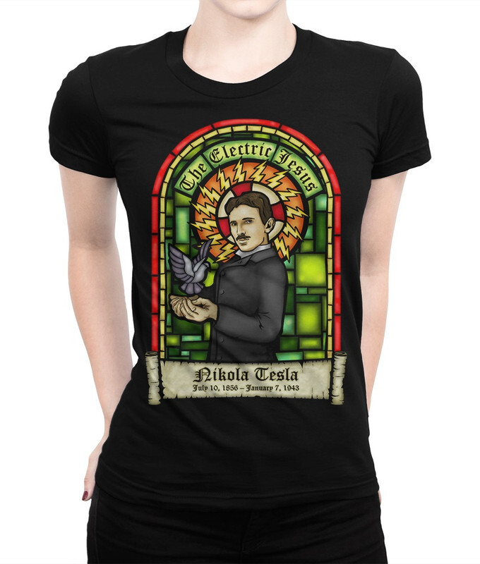 

Футболка женская Dream Shirts Никола Тесла 20004111 черная S, Никола Тесла 20004111