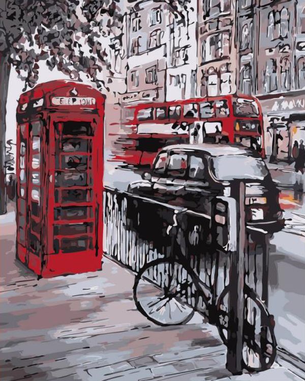 

Картина по номерам на холсте с подрамником 40х50 Лондон 40х50 Color Kit, На холсте с подрамником Лондон Color Kit