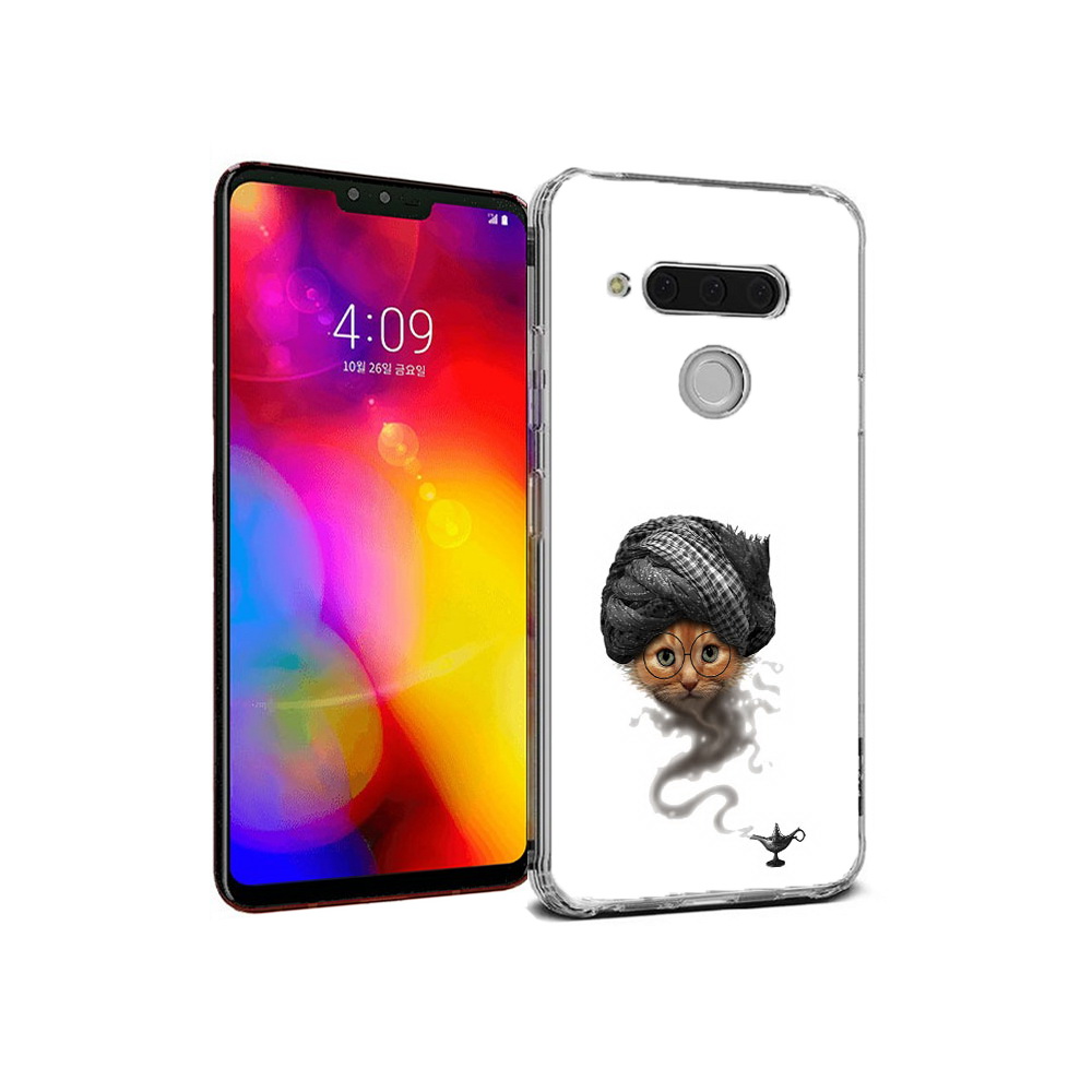 

Чехол MyPads Tocco для LG V40 ThinQ кот джин (PT121590.74.398), Прозрачный, Tocco