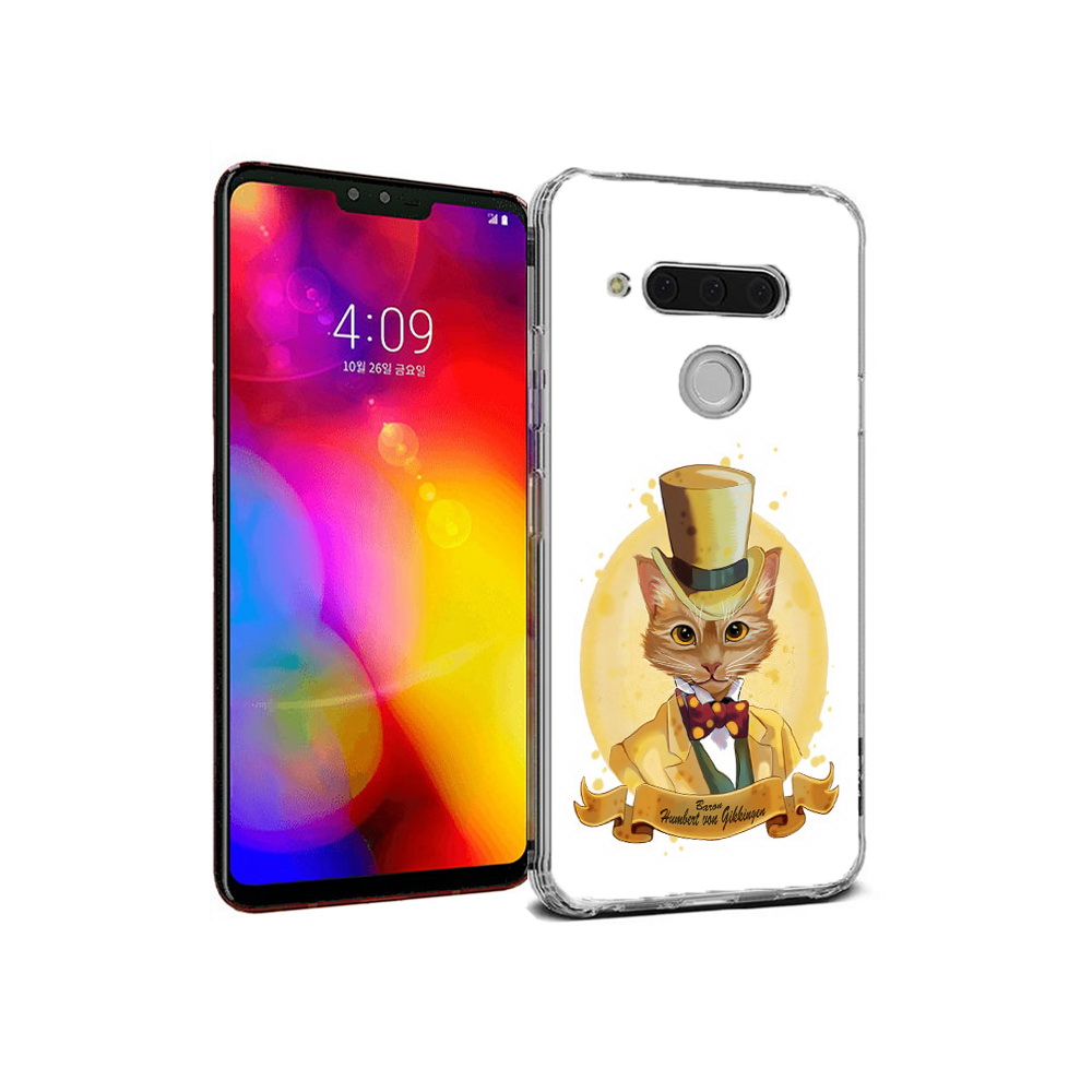 

Чехол MyPads Tocco для LG V40 ThinQ кот юрист (PT121590.74.401), Прозрачный, Tocco
