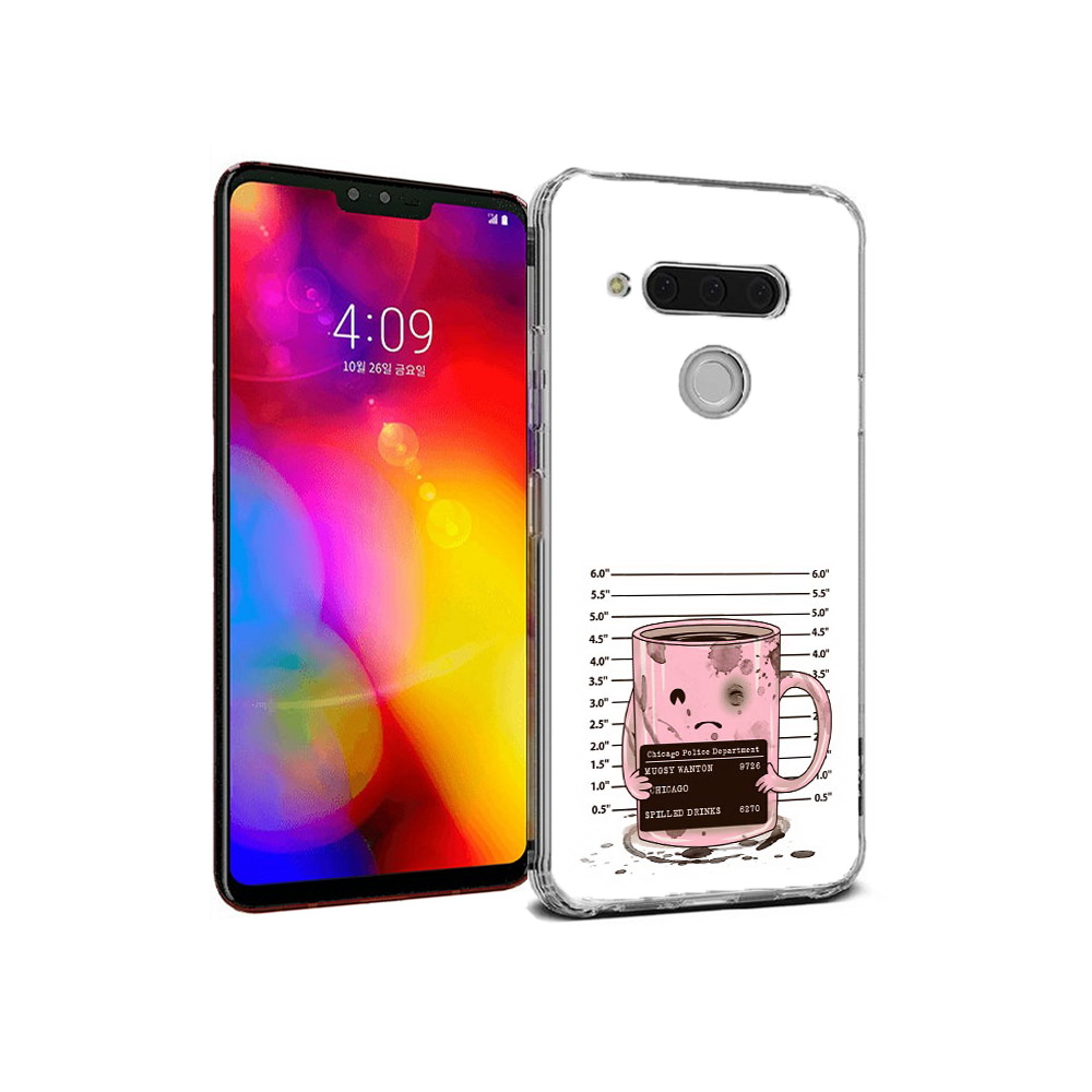 

Чехол MyPads Tocco для LG V40 ThinQ кружка (PT121590.74.420), Прозрачный, Tocco