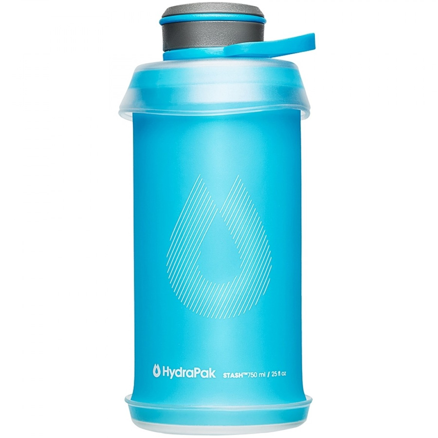 фото Бутылка для воды складная мягкая 0.75л hydrapak stash - голубая (g122hp)