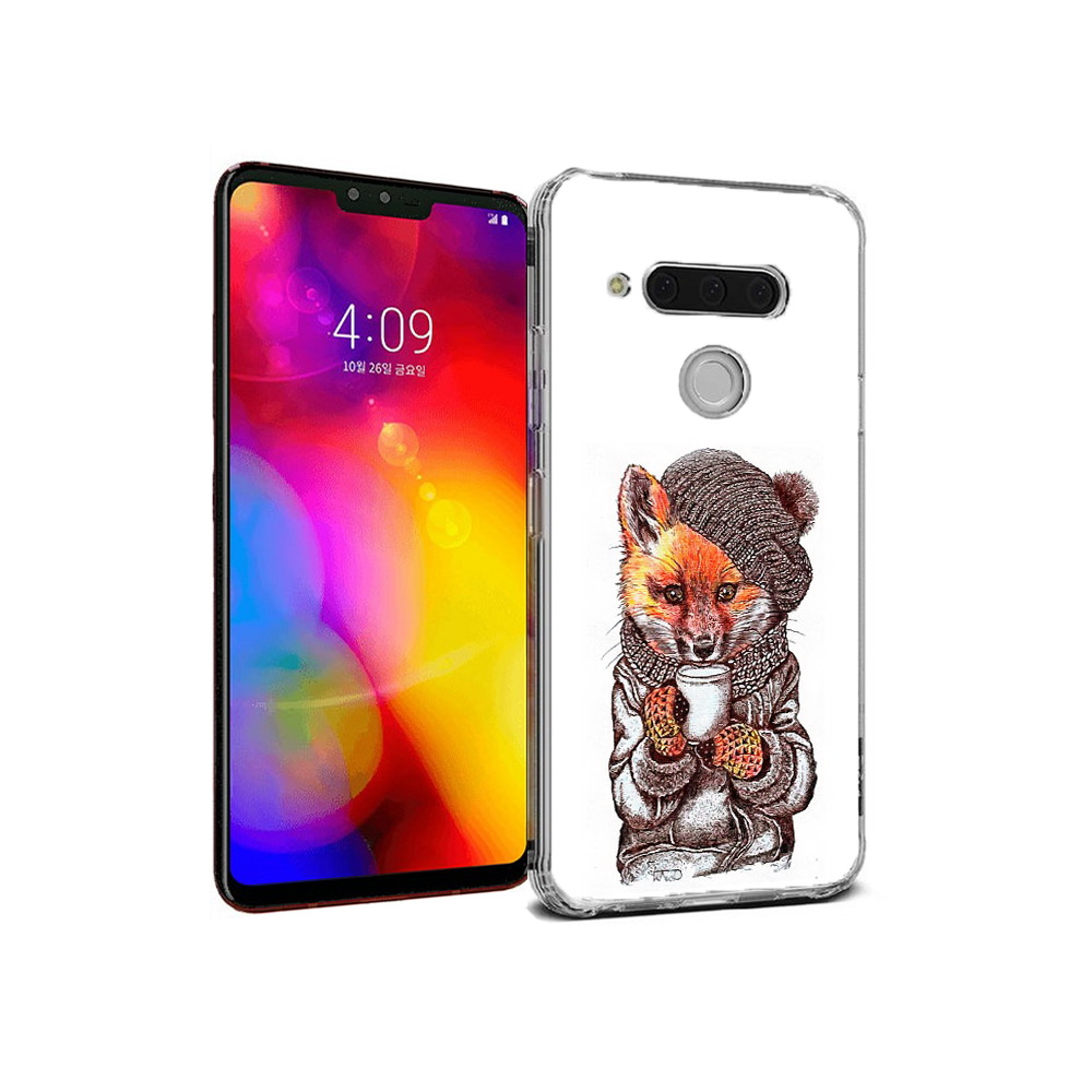 

Чехол MyPads Tocco для LG V40 ThinQ лиса в шапке (PT121590.74.437), Tocco