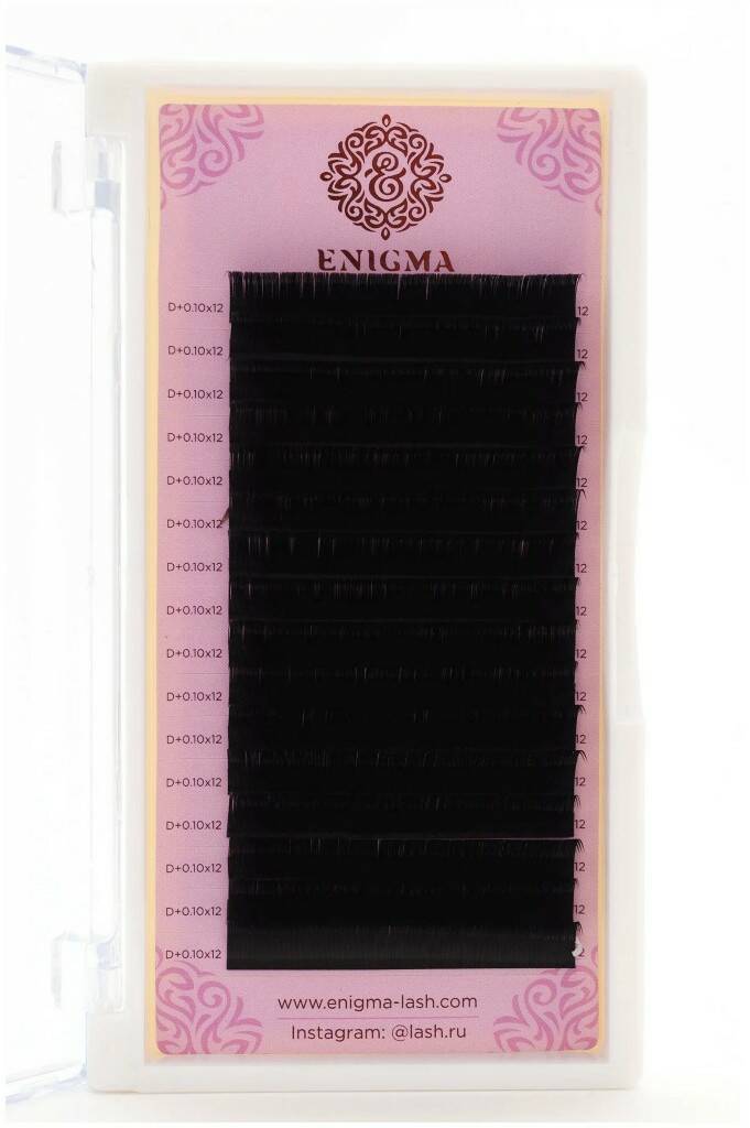 

Ресницы на ленте Enigma, М, 0.10, 14 mm, 16 линий, Черный