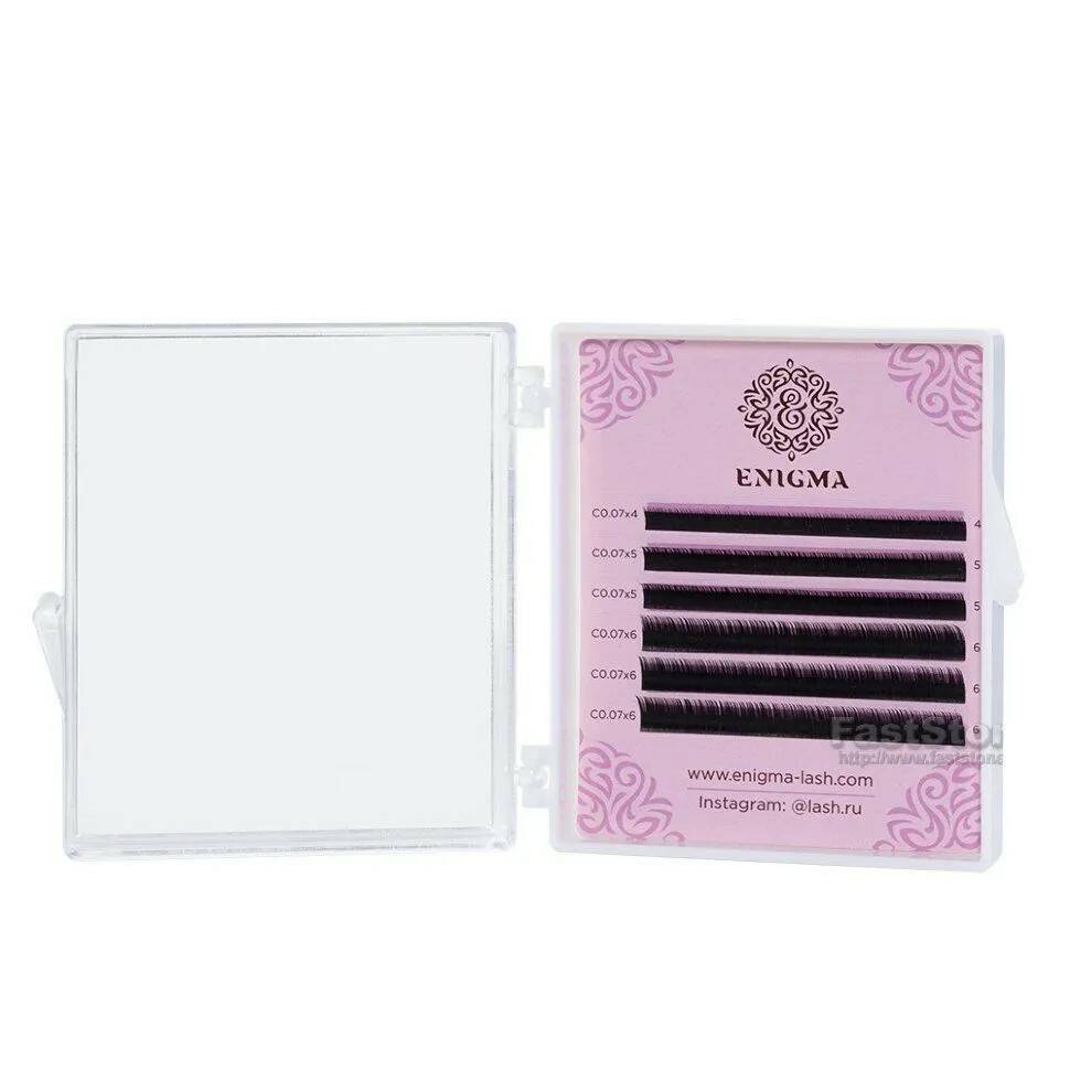 

Ресницы на ленте Enigma Mini Черные, D, 0.12, 8-13 mm, 6 линий, Черный