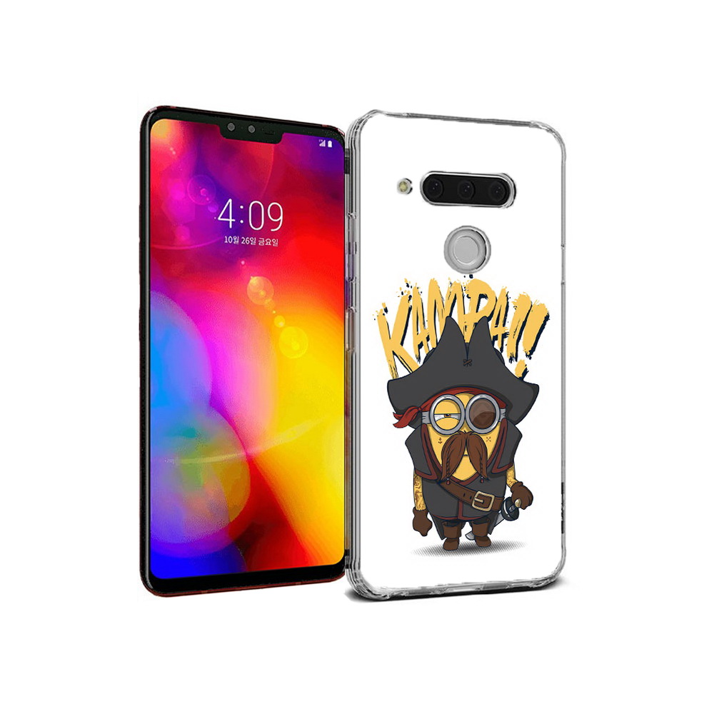 

Чехол MyPads Tocco для LG V40 ThinQ миньон пират (PT121590.74.476), Прозрачный, Tocco