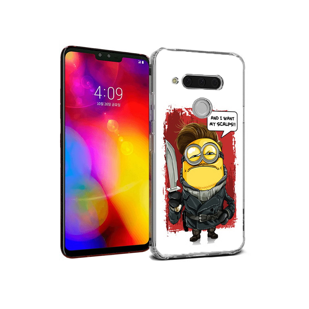 

Чехол MyPads Tocco для LG V40 ThinQ миньон убийца (PT121590.74.477), Прозрачный, Tocco