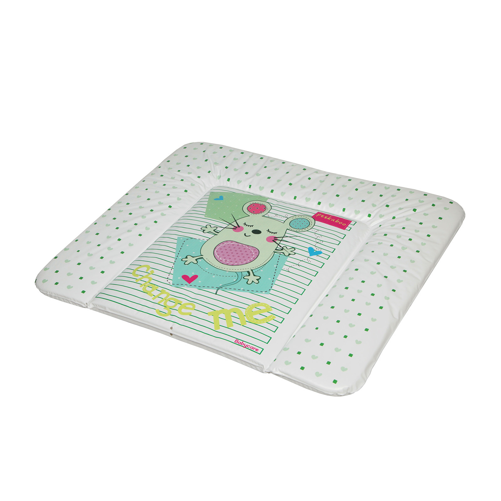 фото Матрас для пеленания babycare new sleepy mouse green baby care