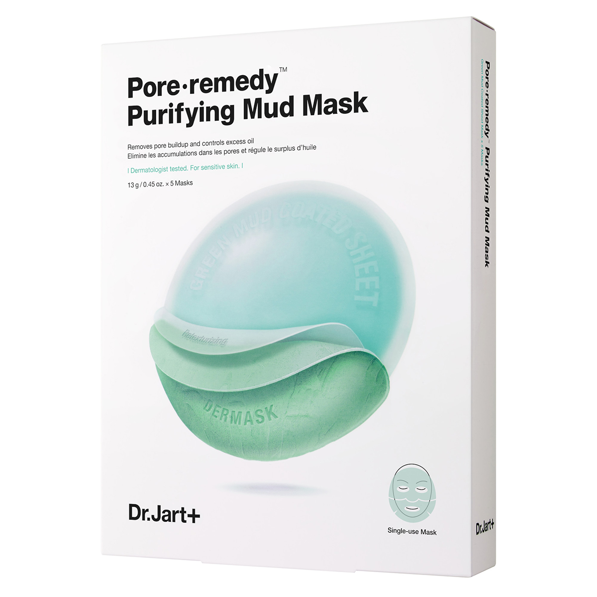 Набор масок для лица Dr.Jart+ Pore с зеленой глиной, 5х13 мл апивита маска для лица с зеленой глиной экспресс бьюти 8