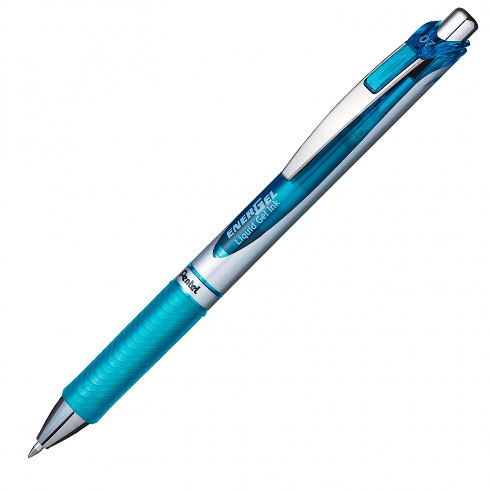 фото Ручка гелевая pentel energel bl77 0,7мм голубой