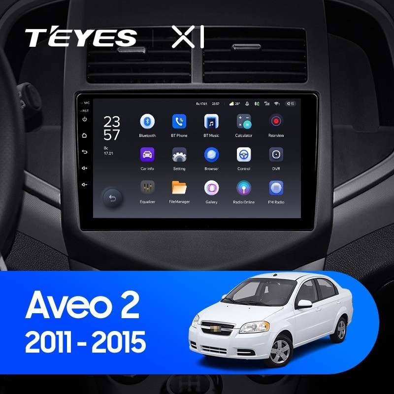 Штатная магнитола Teyes X1 4G 232 Chevrolet Aveo 2 2011-2015 2620000₽