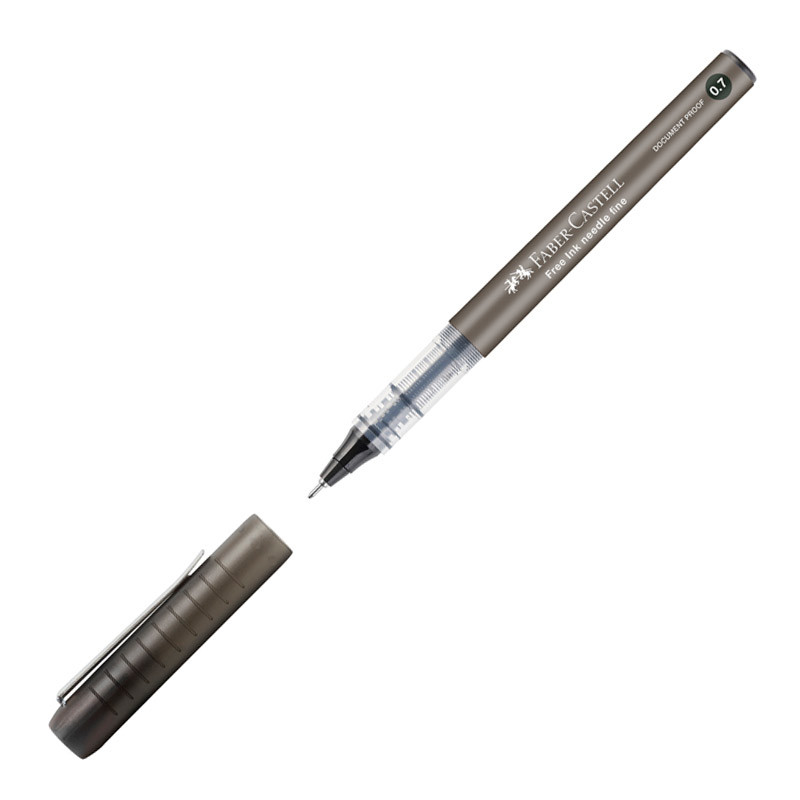 

Faber Castell Ручка-роллер одноразовая Faber-Castell "Free Ink Needle", 0,7мм, черная