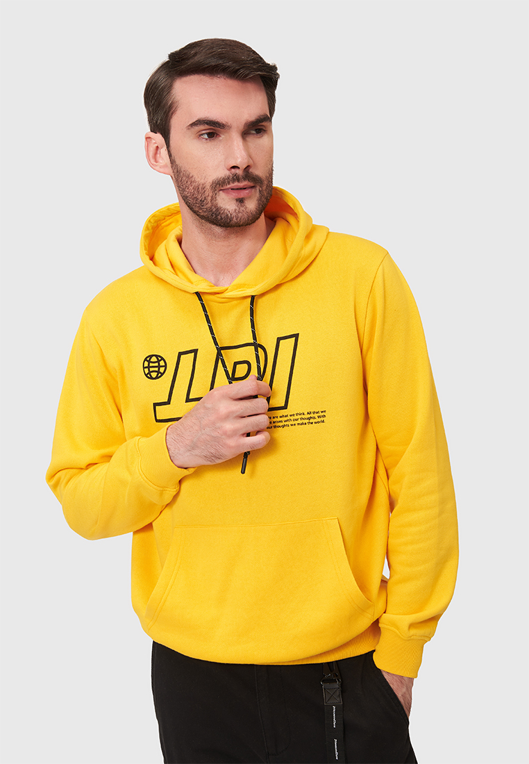 

Худи мужское Modis M212M00199P570 желтое 52 RU, M212M00199