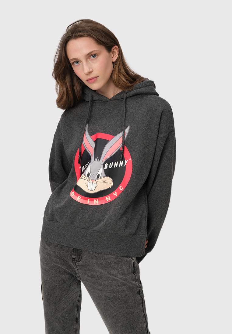 

Худи женское Modis M212W003702GBC серое 40-42 RU, M212W003702GBC