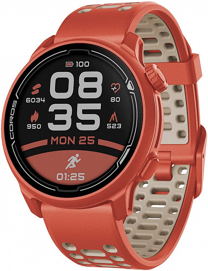 фото Умные часы coros pace 2 red silicone band