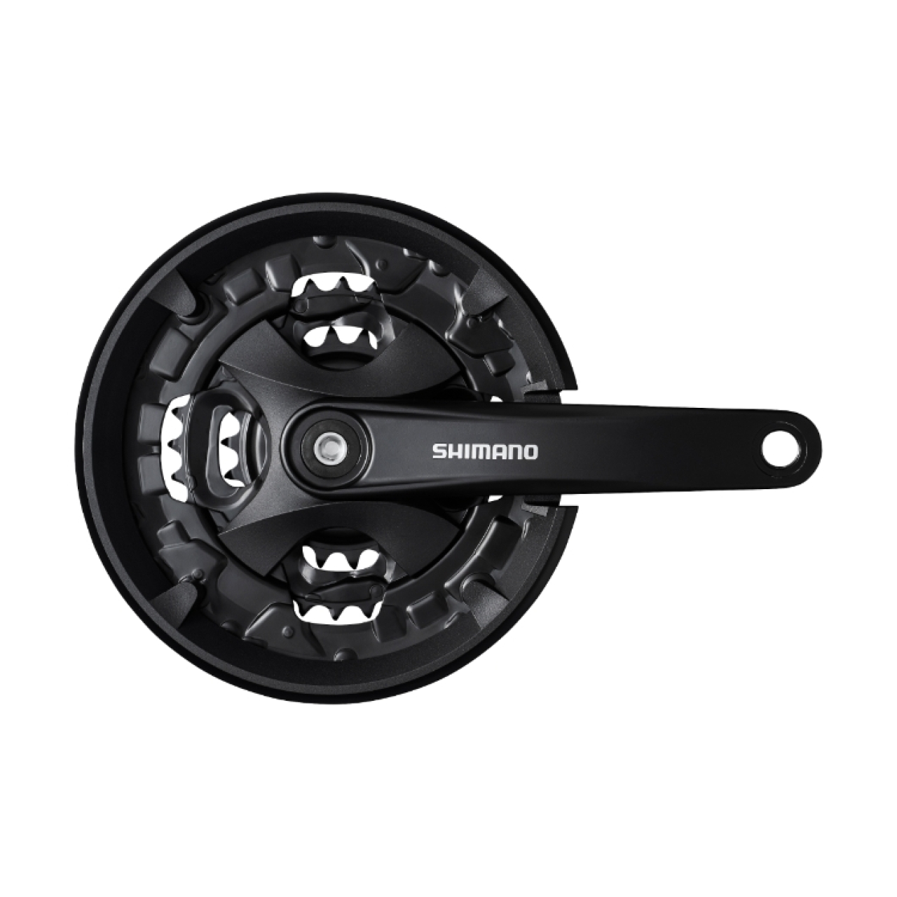 

Система Shimano MT101, 170 мм, 40/30/22T, под квадрат, с защитой Чёрный, Черный, MT101