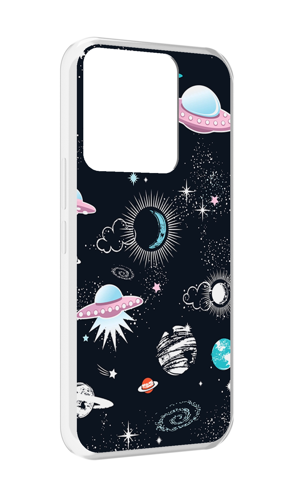 

Чехол MyPads космос-мини-картинки для Tecno Spark Go 2022 / Tecno Spark 8C, Прозрачный, Tocco