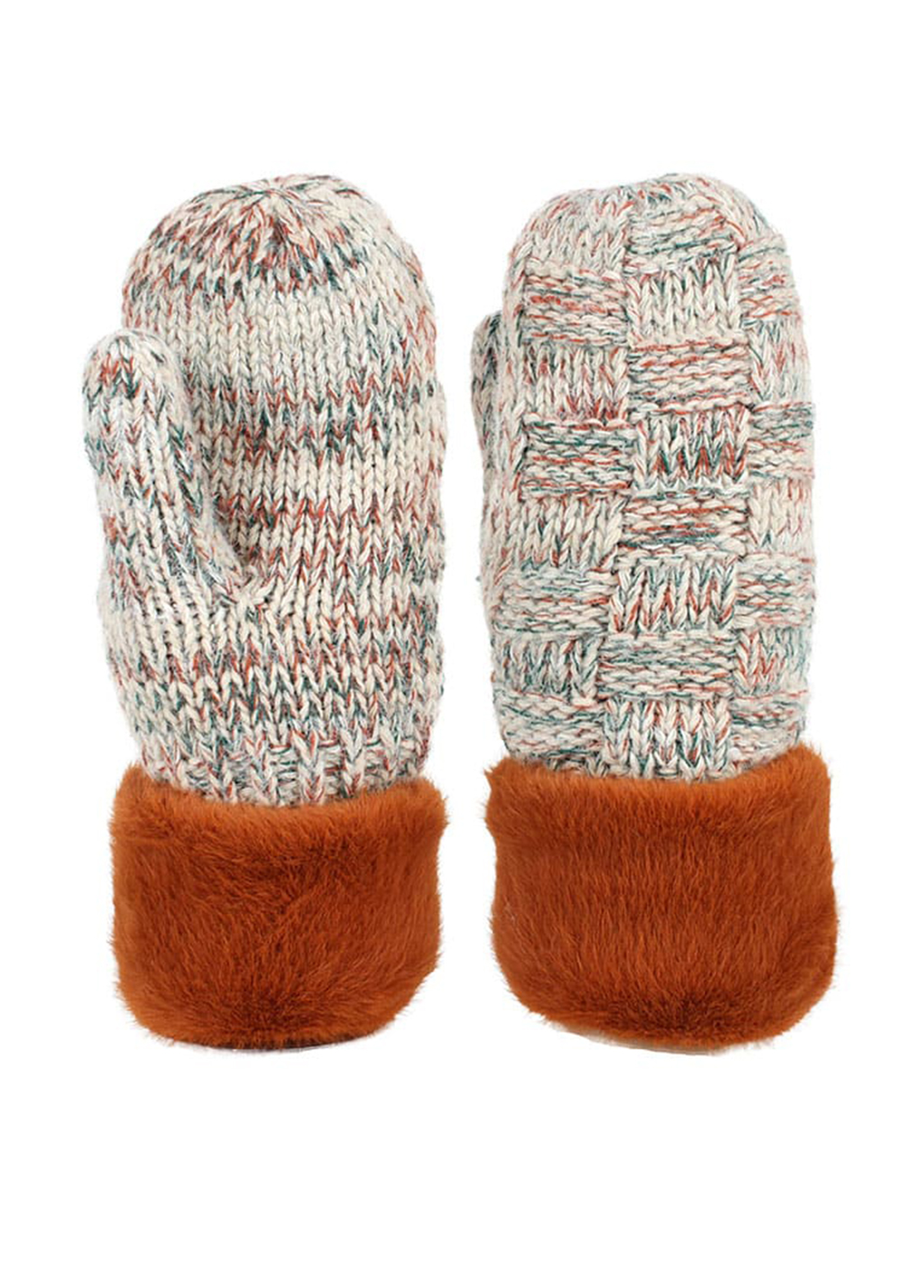 

Варежки женские Каляев 57296 бежевые, р. One Size, 57296