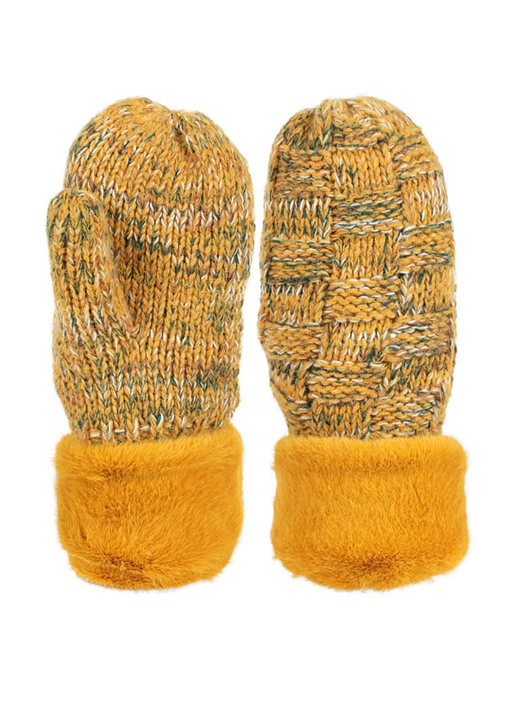 

Варежки женские Каляев 57296 желтые, р. One Size, 57296