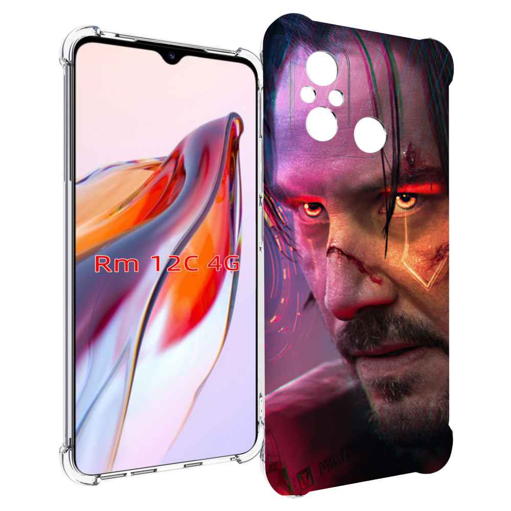 

Чехол MyPads cyberpunk 2077 Джонни Сильверхенд для Xiaomi Redmi 12C / Poco C55, Прозрачный, Tocco
