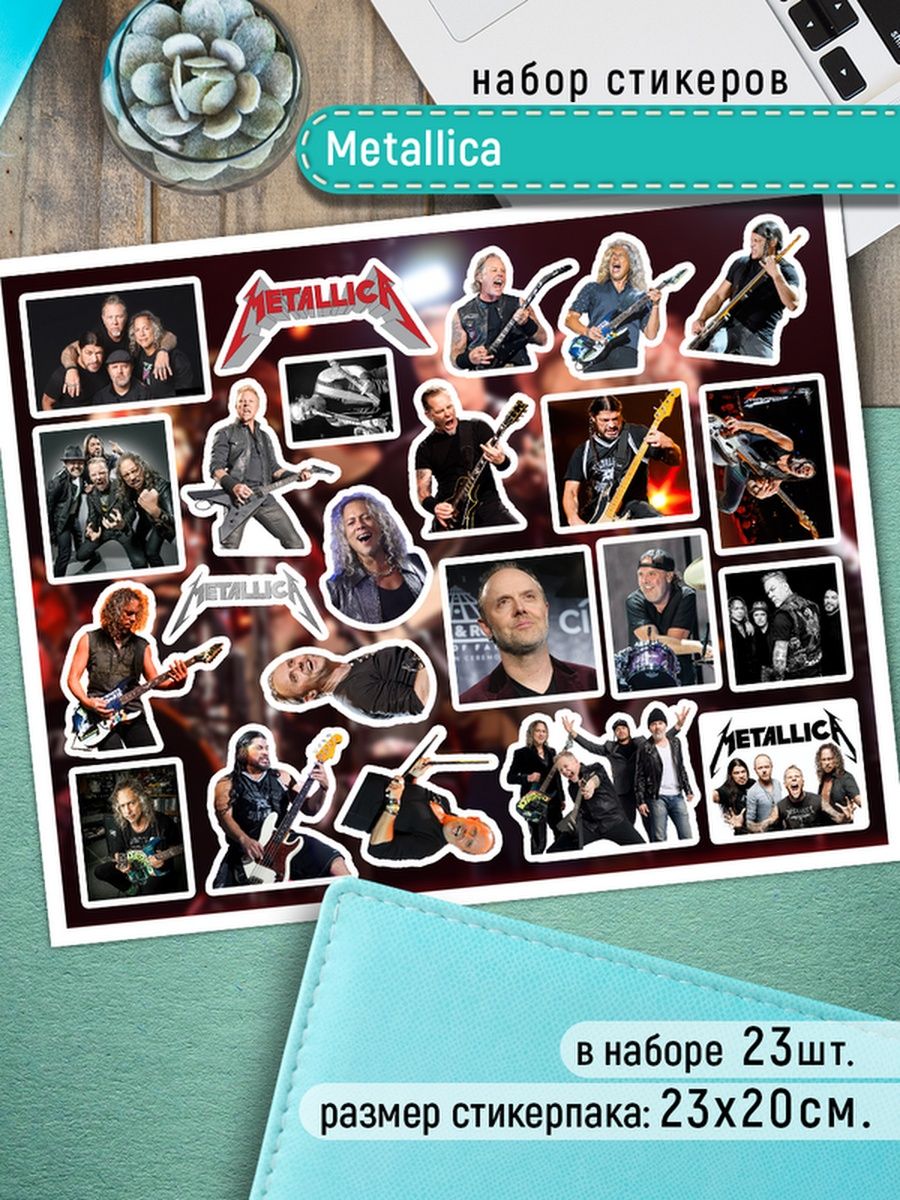 

Наклейки Клейкие Наклейки Металлика Стикеры Metallica SHN_081_20x25