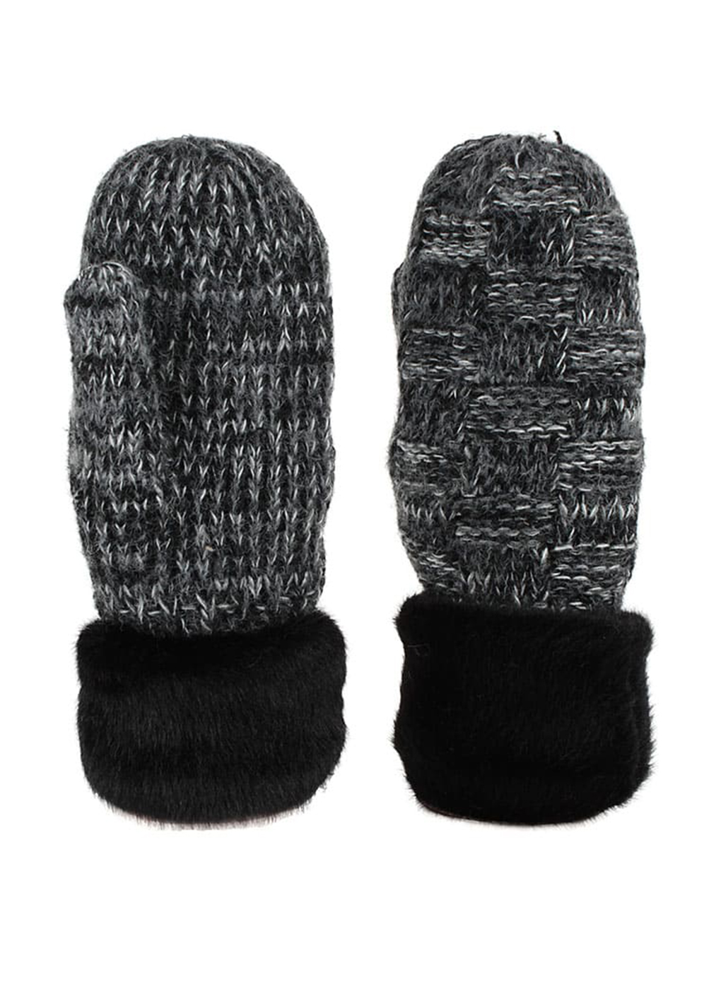

Варежки женские Каляев 57296 черные, р. One Size, 57296
